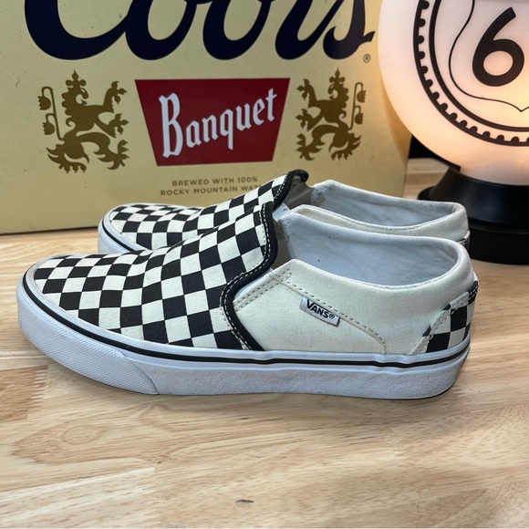 Vans Checkerboard Slip-On Sneakers | woman’s size 8 - Picture 3 of 6